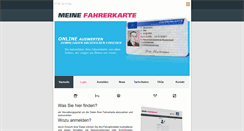 Desktop Screenshot of meine-fahrerkarte.de